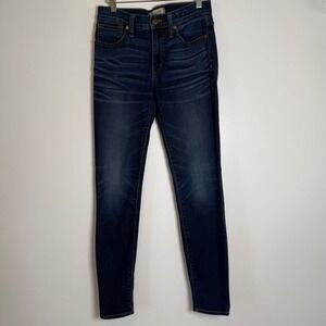 Madewell 9 High Rise Skinny Dark Wash Jeans Womens Size 26‎